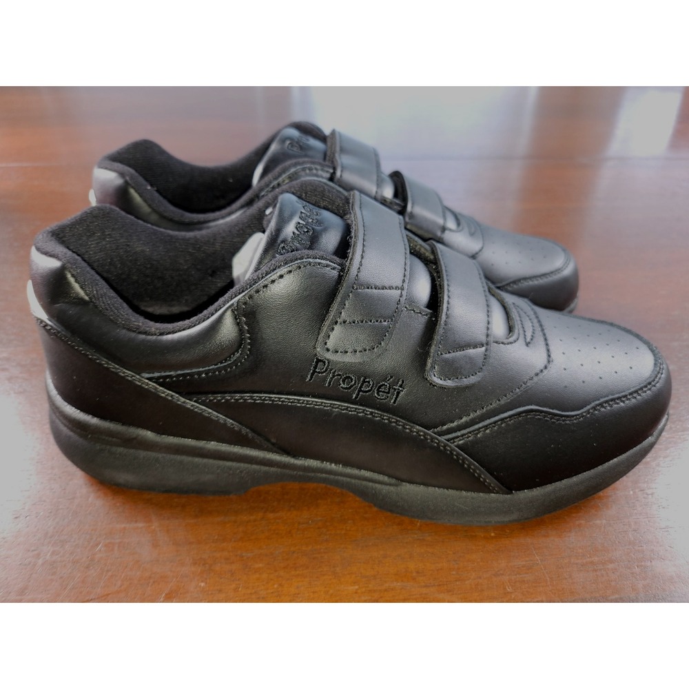 Propet Tour Walker Strap Sneaker Shoes Black Women 10 (AA) NEW